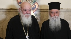 Στον Αρχιεπίσκοπο Ιερώνυμο ο νέος ηγούμενος της Μονής του Σινά Συμεών