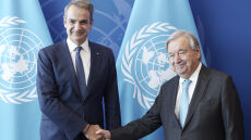 Συνάντηση  Μητσοτάκη με τον ΓΓ του ΟΗΕ Αντόνιο Γκουτέρες 
