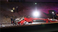 Συντριβή ελικοπτέρου σε αυτοκινητόδρομο της Καλιφόρνια - Δείτε βίντεο από τη στιγμή της πτώσης