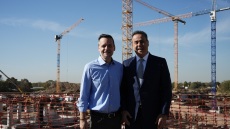 Στον Βοτανικό οι Δούκας και Παπασταύρου - Ενημερώθηκαν για τις εργασίες στο νέο γήπεδο του Παναθηναϊκού