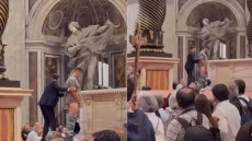Συνελήφθη νεαρός στο Βατικανό που ούρησε μέσα στη Βασιλική του Αγίου Πέτρου, δείτε βίντεο 