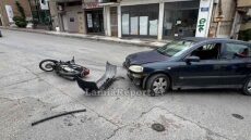 Τροχαίο με μηχανάκι στη Λαμία - Στο νοσοκομείο ο δικυκλιστής