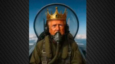 Ο Τραμπ ξαναχτυπά με AI βίντεο: Βασιλιάς σε μαχητικό βομβαρδίζει με... περιττώματα τους διαδηλωτές του «No Kings»