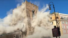 Ρώμη: Μερική κατάρρευση πύργου κοντά στο Κολοσσαίο - Τουλάχιστον τρεις τραυματίες, δείτε βίντεο