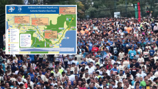 Χάρτης καιρού από το meteo για τον 42ο Αυθεντικό Μαραθώνιο της Αθήνας - Νεφώσεις και πιθανές βροχές πάνω στη διαδρομή