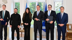 Συμφωνία για τη μεταφορά αμερικανικού LNG από Ελλάδα σε Ουκρανία - Υπεγράφη παρουσία Μητσοτάκη, Ζελένσκι, Γκιλφόιλ
