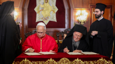 Στο Φανάρι ο Πάπας Λέων:  Κοινό μήνυμα των προκαθημένων του Χριστιανισμού  για ενότητα και συμπόρευση 