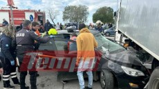 Τροχαίο στην Πάτρα: ΙΧ «καρφώθηκε» σε φορτηγό, τραυματίστηκε έγκυος