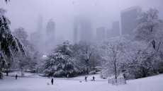 Μαγευτικές εικόνες από τη χιονισμένη Νέα Υόρκη, στα λευκά και το Central Park με εκατοντάδες κόσμου (βίντεο)