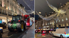 Δείτε εικόνες: Βρετανοί αγρότες κατέβασαν τα τρακτέρ τους στο κέντρο του Λονδίνου