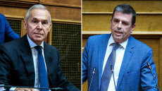 «Γαλάζιο» επεισόδιο στη Βουλή μεταξύ Δαβάκη και Καιρίδη για την απουσία Δένδια