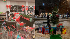 Άγιοι Βασίληδες και ξωτικά έκλεψαν προϊόντα αξίας $3.000 από σούπερ μάρκετ στο Μόντρεαλ για καλό σκοπό, δείτε βίντεο