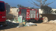 Φωτιά σε εργοτάξιο ξενοδοχείου στην Ανάληψη Χερσονήσου στο Ηράκλειο Κρήτης