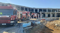 Υπό έλεγχο η φωτιά σε εργοτάξιο ξενοδοχείου στην Ανάληψη Χερσονήσου στο Ηράκλειο Κρήτης