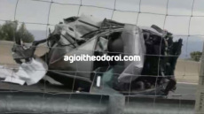 Ένας νεκρός έπειτα από ανατροπή αυτοκινήτου στην  Εθνική Οδό Αθηνών Κορίνθου, δείτε βίντεο