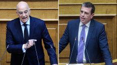 Έντονος διάλογος Δένδια - Καιρίδη στο καφενείο της Βουλής μετά το επεισόδιο με την Κωνσταντοπούλου