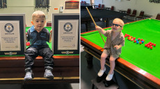 Ρέκορντμαν ετών 3: Ένας μπόμπιρας από το Μάντσεστερ μπήκε στα Γκίνες για τα τρικ του στο μπιλιάρδο