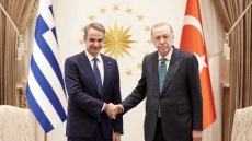Το κοινό ανακοινωθέν Μητσοτάκη - Ερντογάν: Στόχος η αύξηση του διμερούς εμπορικού όγκου στα δέκα δισ. δολάρια έως το τέλος της δεκαετίας