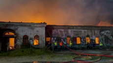 Φωτιά στο πρώην στρατόπεδο Κόδρα στη Θεσσαλονίκη