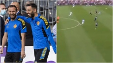 Χουάν Μάτα: Απίθανο γκολ από τα 40 μέτρα στο ντέρμπι της Μελβούρνης - Η αποθέωση από τον Μπρούνο Φερνάντες, βίντεο
