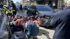 Τροχαίο στην Πάτρα, αυτοκίνητο χτύπησε και τραυμάτισε 65χρονο μοτοσικλετιστή