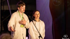 Όταν εκτοπίστηκε από την Ουκρανία στο Βερολίνο, γνώρισε έναν Βρετανό σκηνοθέτη που έγινε σύντροφος και συνεργάτης της