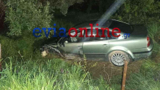 Σφοδρή σύγκρουση τεσσάρων αυτοκινήτων στην Εύβοια, ο οδηγός του ενός ΙΧ «εξαφανίστηκε»

