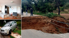 Ένας νεκρός και πλημμυρισμένα σπίτια από την κακοκαιρία στην Αττική: Άνοιξε τρύπα κοντά στη Μαραθώνος, κατέβηκε το βουνό στη Νέα Μάκρη