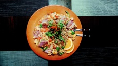 Καγιανάς με παστό της ταβέρνας Τσιαχταϊ στα Λαγκάδια