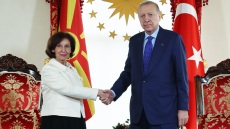 Συνάντηση Ερντογάν με την πρόεδρο της Βόρειας Μακεδονίας στην Κωνσταντινούπολη