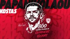 Μυθικός Παπανικολάου: Έγινε ο πρώτος μπασκετμπολίστας του Ολυμπιακού που έφτασε τα 800 παιχνίδια 