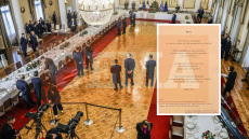 Αποκλειστικές εικόνες και βίντεο από το Προεδρικό μέγαρο, λίγο πριν το δείπνο του Τασούλα σε Μακρόν - Μητσοτάκη