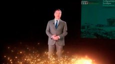 Από τους Δελφούς στο συνέδριο του ΕΚΑΒ με ολόγραμμα ο Γεωργιάδης