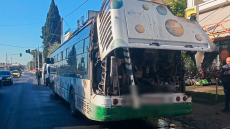 Λεωφορείο έπιασε φωτιά στη λεωφόρο Φυλής στο Ίλιον