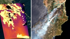 Οι πρώτες εικόνες από τους ελληνικούς θερμικούς δορυφόρους που θα παρακολουθούν τις πυρκαγιές σε πραγματικό χρόνο