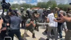 Επεισόδια ανάμεσα σε αγρότες και δυνάμεις των ΜΑΤ στις Σέρρες
