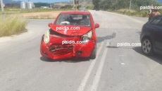 Δύο παιδιά και μία γυναίκα τραυματίστηκαν σε τροχαίο στη Ροδιά της Λάρισας