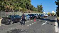 Καραμπόλα επτά οχημάτων στον Κηφισό στο ύψος της Λυκόβρυσης, δείτε βίντεο 
