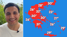 Περιορίζεται η αστάθεια, ανεβαίνει ο υδράργυρος: Έρχονται 36άρια μέσα στο Σαββατοκύριακο, η πρόγνωση Τσατραφύλλια