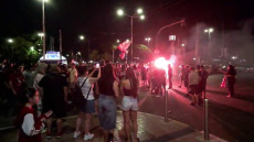 Πανηγυρισμοί στο Πασαλιμάνι για το 16ο πρωτάθλημα του Ολυμπιακού στο μπάσκετ, βίντεο και φωτογραφίες