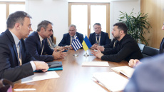 O Μητσοτάκης συνάντησε τον Ζελένσκι και του έθεσε το ζήτημα με το ουκρανικό θαλάσσιο drone στη Λευκάδα