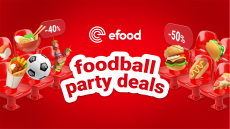 Foodball Party Deals: Το efood στρώνει τραπέζι για μπάλα στο σπίτι με εκπτώσεις από -25%