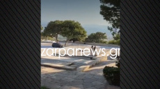 Αυτοκίνητο εισέβαλε στον ιστορικό χώρο των Τάφων των Βενιζέλων, δείτε βίντεο 