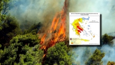 Ακραίος κίνδυνος πυρκαγιάς σήμερα λόγω του καύσωνα: Σε κατάσταση συναγερμού Αττική και τέσσερις ακόμη περιοχές, δείτε χάρτη