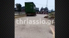 Φορτηγό στον Ασπρόπυργο έχασε τον έλεγχο και μπήκε σε πίστα καρτ, δείτε βίντεο
