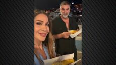 Η Δέσποινα Βανδή έφαγε καλαμπόκι με τον Βασίλη Μπισμπίκη στην Καβάλα, δείτε φωτογραφίες