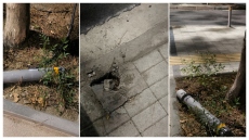 Βανδαλισμοί στην αναπλασμένη οδό Χηλής, στην Καλαμαριά