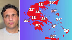 Σε τροχιά ανόδου η θερμοκρασία, έρχονται 40άρια το Σαββατοκύριακο, η πρόγνωση Τσατραφύλλια στο protothema