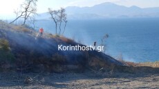 Χωρίς ενεργό μέτωπο η φωτιά στις Βαμβακές Κορινθίας