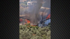 Υπό πλήρη έλεγχο η πυρκαγιά σε αποστακτήριο στο Σφακάκι Ρεθύμνου, δείτε βίντεο